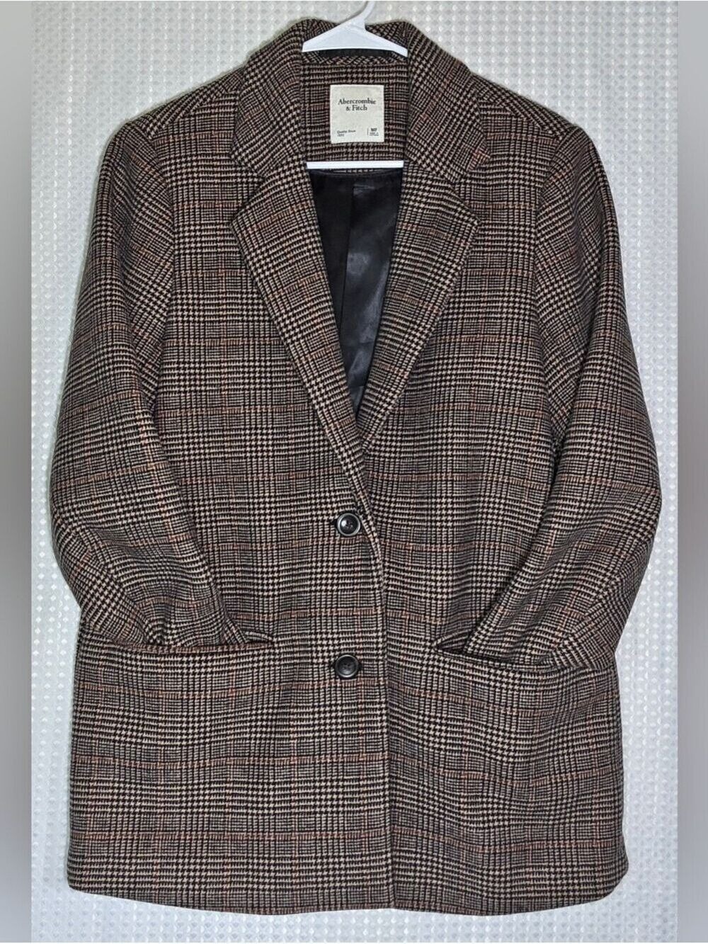 Abercrombie Glen Plaid Blazer Old Money Heritage Prep Quiet Luxury Petite M - Picture 3 of 12